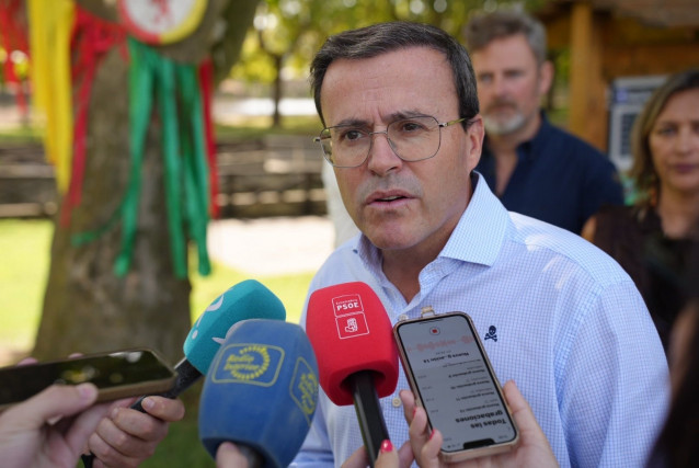 El secretario general del PSOE de Extremadura, Miguel Ángel Gallardo, en una foto de archivo