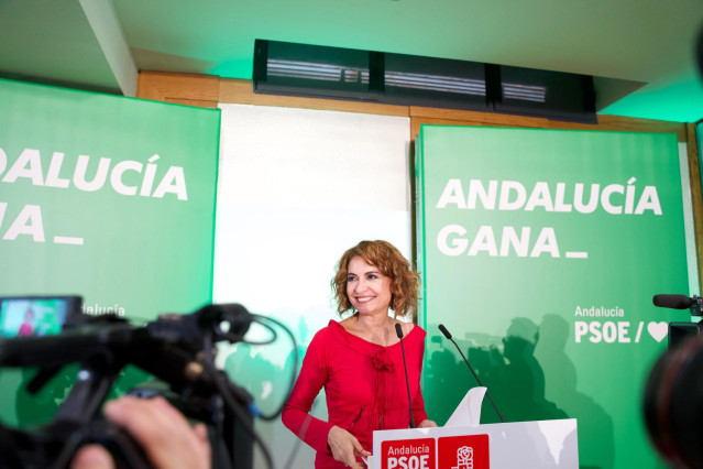 Archivo - La secretaria general del PSOE-A, María Jesús Montero, interviene en la reunión de la Interparlamentaria regional socialista. A 24 de enero de 2024, en Córdoba, Andalucía, España). (Foto de archivo).