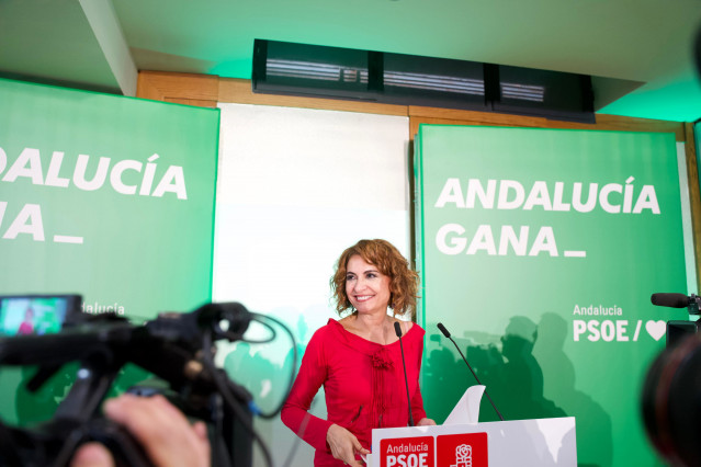 Archivo - La secretaria general del PSOE-A, María Jesús Montero, interviene en la reunión de la Interparlamentaria regional socialista. A 24 de enero de 2024, en Córdoba, Andalucía, España). (Foto de archivo).