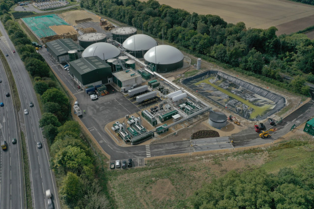 Planta de Qualitas Energy en Three Maids Hill (Winchester)