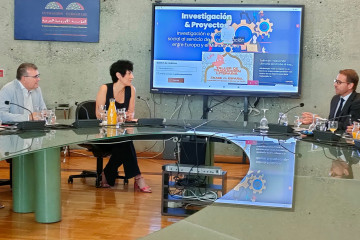 La ministra de Inclusión, Elma Saiz, ha mantenido un encuentro con responsables de la Fundación Euroárabe de Granada