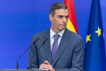 Archivo - El presidente del Gobierno, Pedro Sánchez, comparece ante los medios de comunicación para hacer balance del curso político, a 28 de julio de 2025, en Madrid (España). Esta fotografía ha