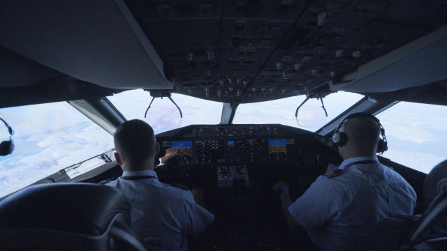 Cabina de un avión de Air Europa.