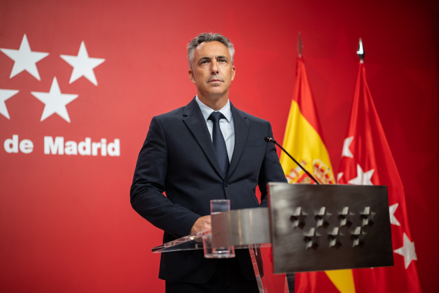 El consejero de Medio Ambiente, Agricultura e Interior de la Comunidad de Madrid, Carlos Novillo.
