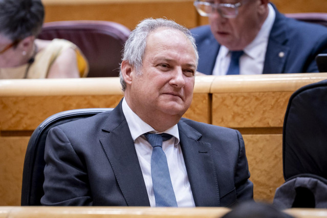 El ministro de Industria y Turismo, Jordi Hereu, durante una sesión de control al Gobierno, en el Senado, a 9 de septiembre de 2025, en Madrid (España).