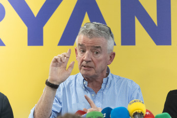 Archivo - El consejero delegado de Ryanair, Michael O'Leary, durante una rueda de prensa de Ryanair, a 11 de febrero de 2025, en Madrid (España).