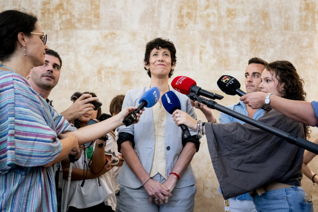 La ministra de Inclusión, Seguridad Social y Migraciones, Elma Saiz.