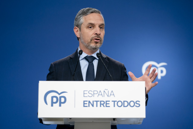 Archivo - El vicesecretario de Economía del PP, Juan Bravo, en una foto de archivo.