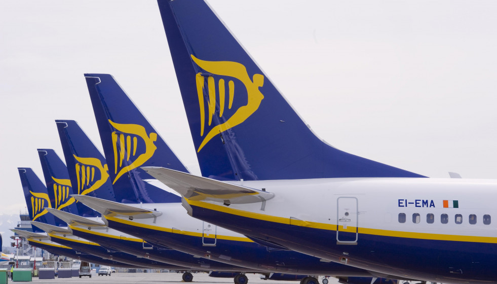 Archivo - Aviones de Ryanair