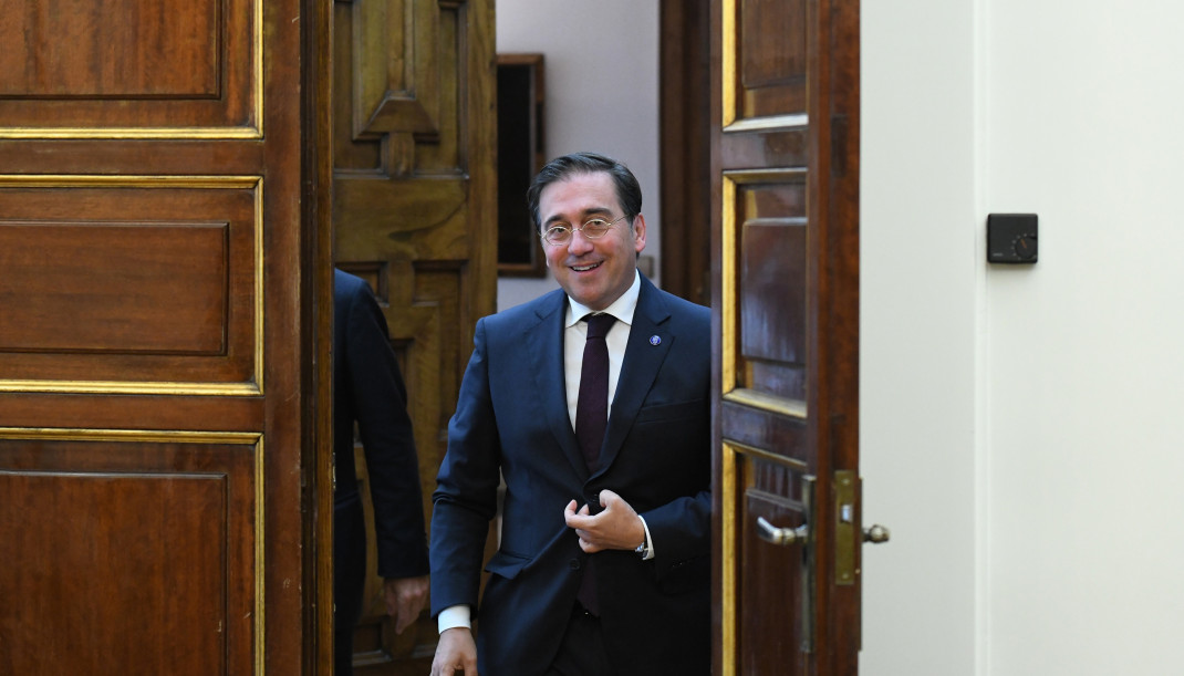 Archivo - El ministro de Asuntos Exteriores, Unión Europea y Cooperación, José Manuel Albares, en el Palacio de Santa Cruz (archivo)