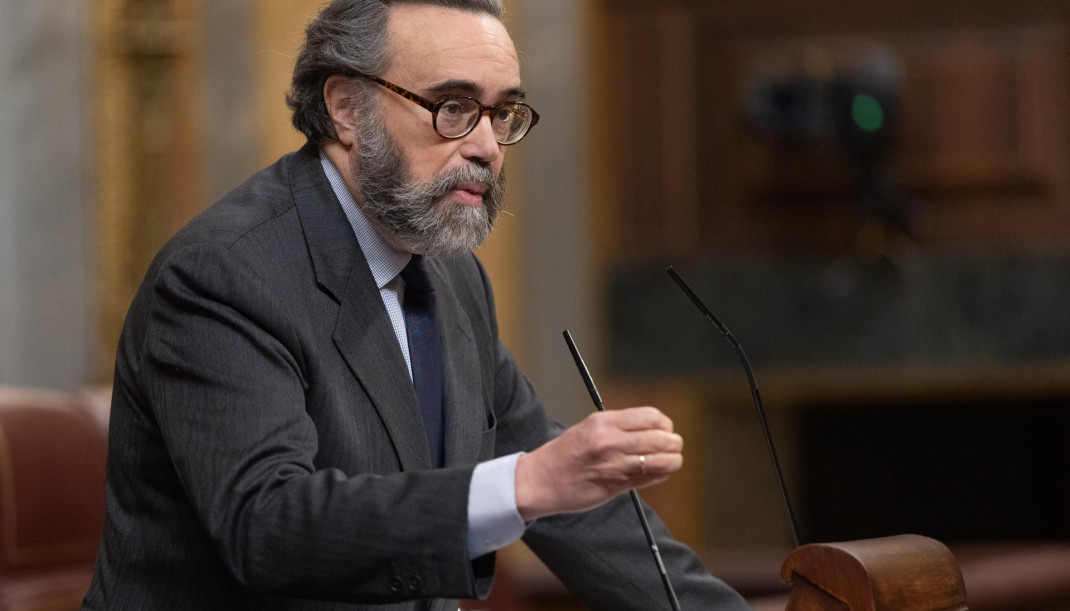 Archivo - El diputado de Vox José María Sánchez.