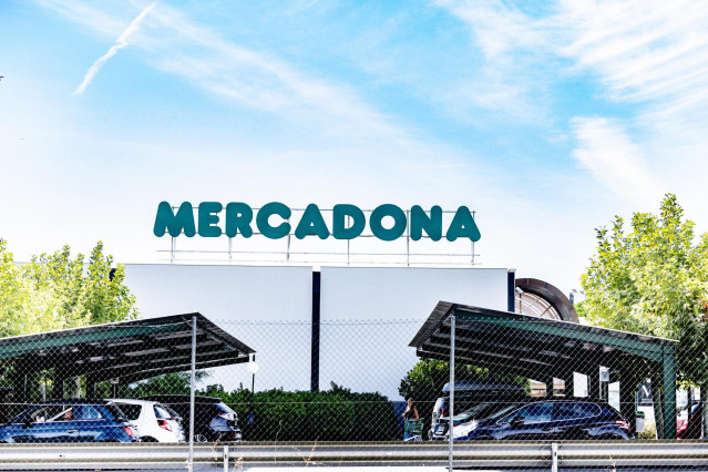 Un letrero de Mercadona,