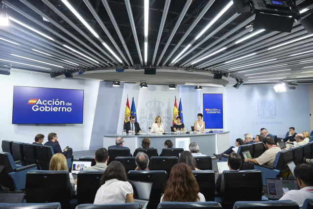 Rueda de prensa tras el Consejo de Ministros