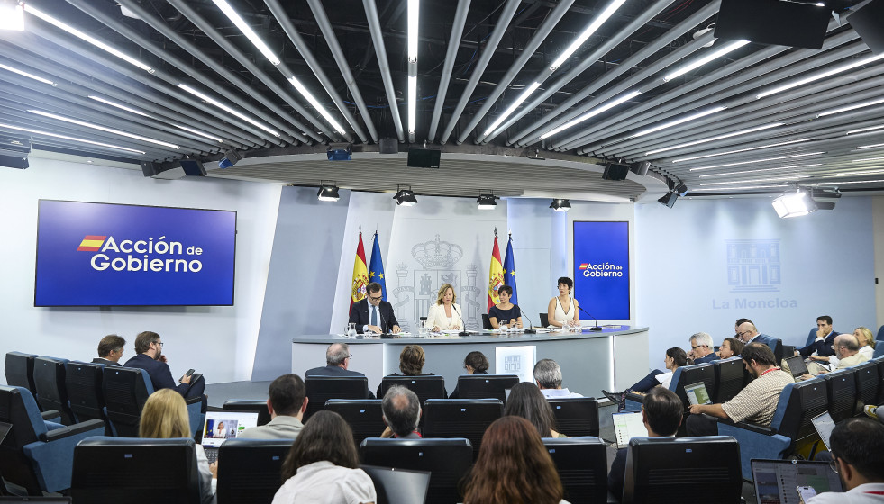 Rueda de prensa tras el Consejo de Ministros