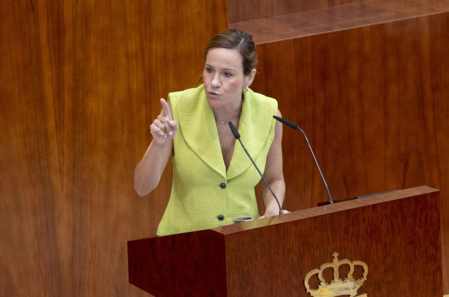 La portavoz de VOX en la Asamblea, Isabel Pérez-Moñino.
