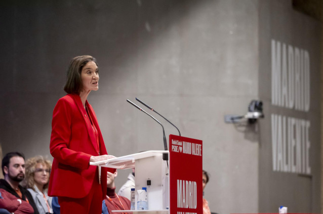 Archivo - La nueva secretaria general del PSOE Madrid Ciudad, Reyes Maroto.