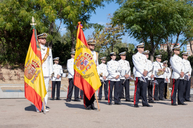 Una jura de bandera durante la Semana Naval de la Armada.