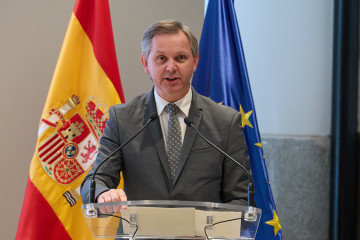 Archivo - El presidente de Mercasa y exministro de Sanidad, José Miñones Conde, interviene en la segunda edición del Foro Mercasa, en el Ministerio de Agricultura, a 26 de noviembre de 2024, en Mad