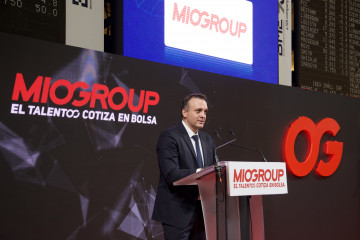 Archivo - El presidente de Miogroup, Yago Arbeloa, tras la salida a bolsa de la consultora, que cotiza en BME Growth