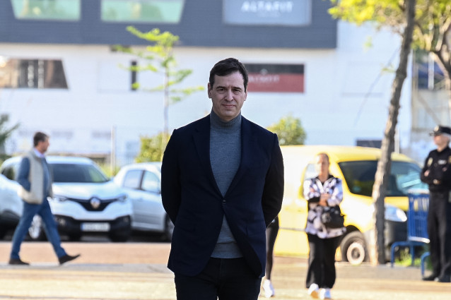 Archivo - El hermano de Pedro Sánchez, David Sánchez, a su llegada a declarar en Badajoz