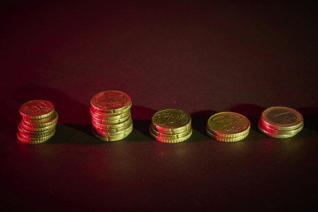 Monedas, a 3 de septiembre de 2025, en Madrid (España).