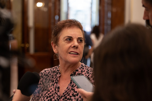 Archivo - La portavoz de EH Bildu en el Congreso, Mertxe Aizpurua