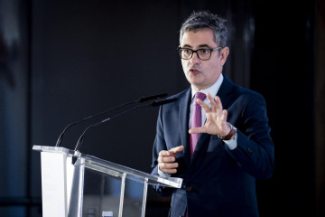 El ministro de la Presidencia, Justicia y Relaciones con las Cortes, Félix Bolaños, durante la primera jornada del Forbes Spain Economic Summit 2025.
