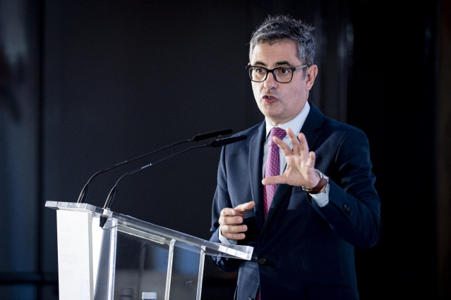 El ministro de la Presidencia, Justicia y Relaciones con las Cortes, Félix Bolaños, durante la primera jornada del Forbes Spain Economic Summit 2025.