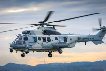 Helicóptero H225 'Multi-Role de la Fuerza Aérea Tailandesa.