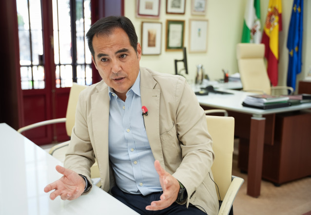 Archivo - El consejero de Justicia, José Antonio Nieto, en una imagen de archivo durante una entrevista con Europa Press.