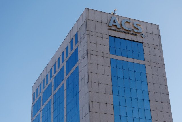 Archivo - Fachada de la sede de ACS, a 4 de abril de 2023, en Madrid (España).