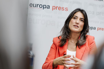 La portavoz de Más Madrid en la Asamblea, Manuela Bergerot, durante una entrevista con Europa Press