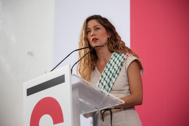 La coordinadora del Movimiento Sumar, Lara Hernández
