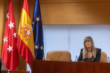 Archivo - La mujer del presidente del Gobierno, Begoña Gómez, durante la Comisión de Investigación sobre programas de cátedras y postgrados de la Universidad Complutense de Madrid y empresas fina