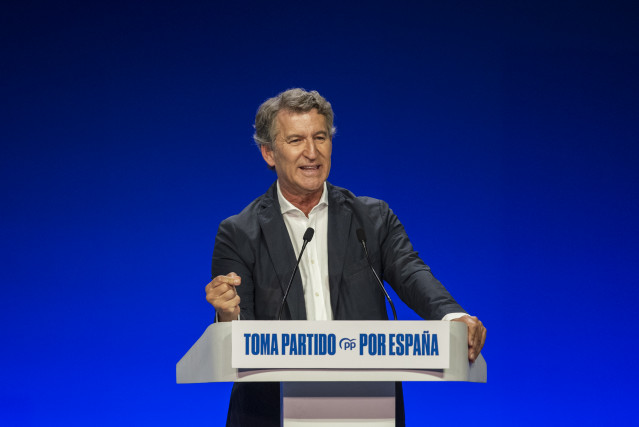 El presidente del Partido Popular, Alberto Núñez Feijóo.