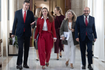 La portavoz del PP en el Congreso, Ester Muñoz,  a su llegada a una reunión de la Junta de Portavoces, en el Congreso de los Diputados, a 1 de octubre de 2025, en Madrid (España).