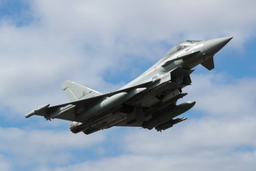 Archivo - Eurofighter Typhoon del Ejército del Aire