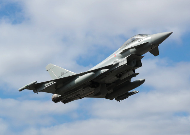 Archivo - Eurofighter Typhoon del Ejército del Aire