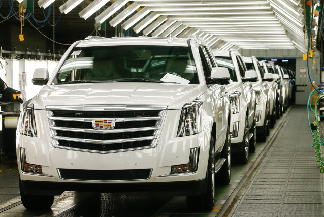 Archivo - Producción del Cadillac Escalade en la planta de General Motors en Arlington (Estados Unidos)