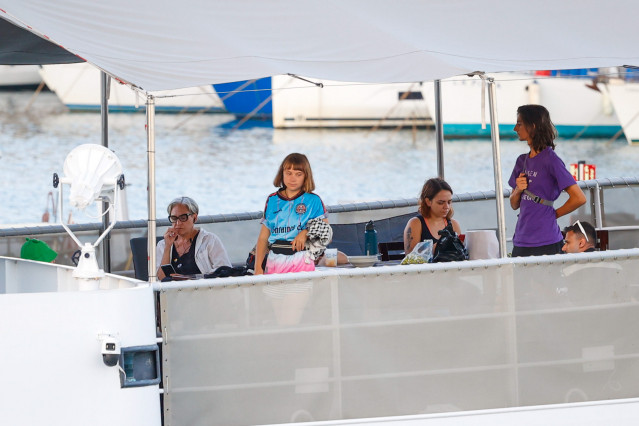 La Global Sumud Flotilla vuelve a partir desde el Puerto de Barcelona, a 1 de septiembre de 20256, en Barcelona, Catalunya (España).