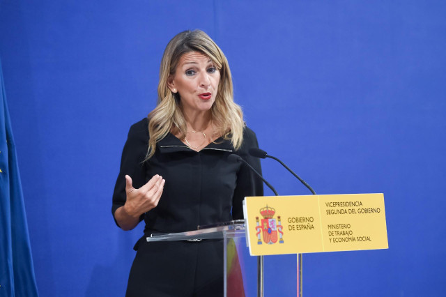 La vicepresidenta segunda y ministra de Trabajo y Economía Social, Yolanda Díaz