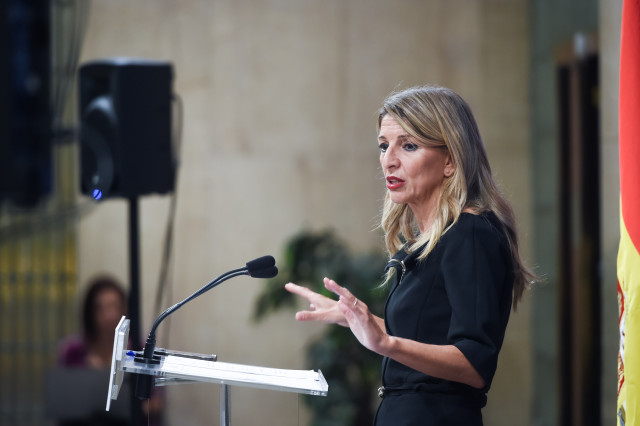 La vicepresidenta segunda y ministra de Trabajo y Economía Social, Yolanda Díaz.