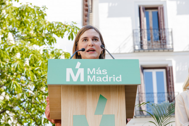 Archivo - La diputada de Más Madrid en la Asamblea de Madrid, Jimena González, durante un acto