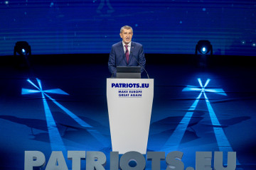Archivo - El diputado del Parlamento de la República Checa, Andrej Babiš, interviene durante la cumbre ‘Patriots’, en Hotel Marriott Auditorium, a 8 de febrero de 2025, en Madrid (España).