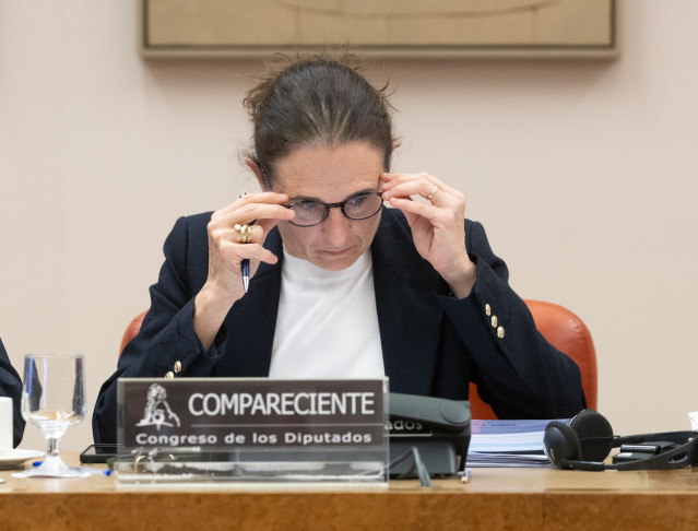Archivo - La directora del Departamento de Seguridad Nacional del Gabinete de la Presidencia del Gobierno, Loreto Gutiérrez Hurtado, interviene durante la Comisión Mixta de Seguridad Nacional, en el Congreso de los Diputados.