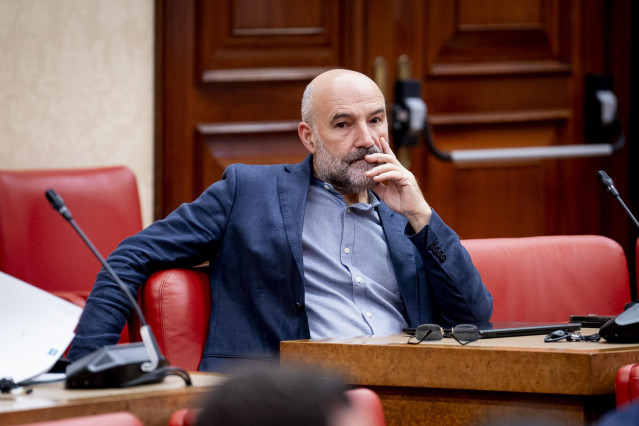 El diputado del BNG Néstor Rego, durante una comparecencia en el Congreso de los Diputados, a 5 de septiembre de 2025, en Madrid (España).