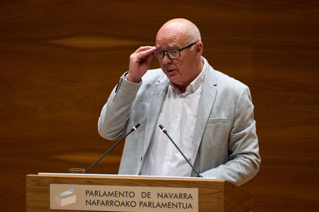 El portavoz de Vox en el Parlamento de Navarra, Emilio Jiménez.