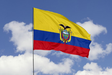 Archivo - Bandera de Ecuador.