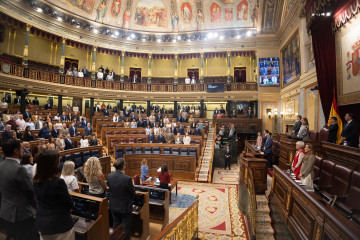 Hemiciclo durante una sesión plenaria en el Congreso de los Diputados