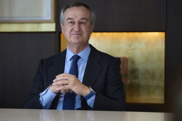 El consejero delegado de Banco Sabadell, César González-Bueno, durante una entrevista para Europa Press, en la sede de Sabadell, a 7 de octubre de 2025, en Madrid (España).